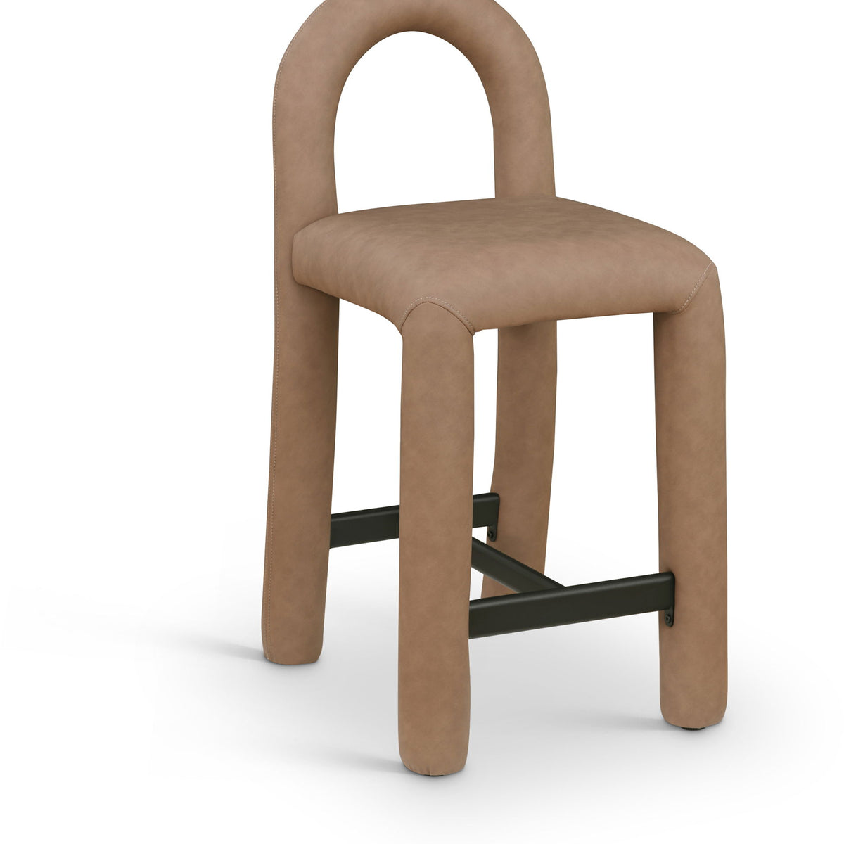 Amari - Faux Leather Stool