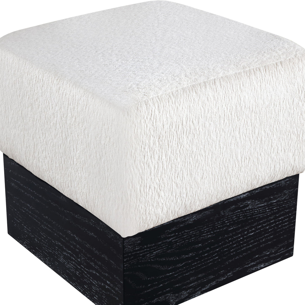 Havre - Ottoman / Stool With Black Base