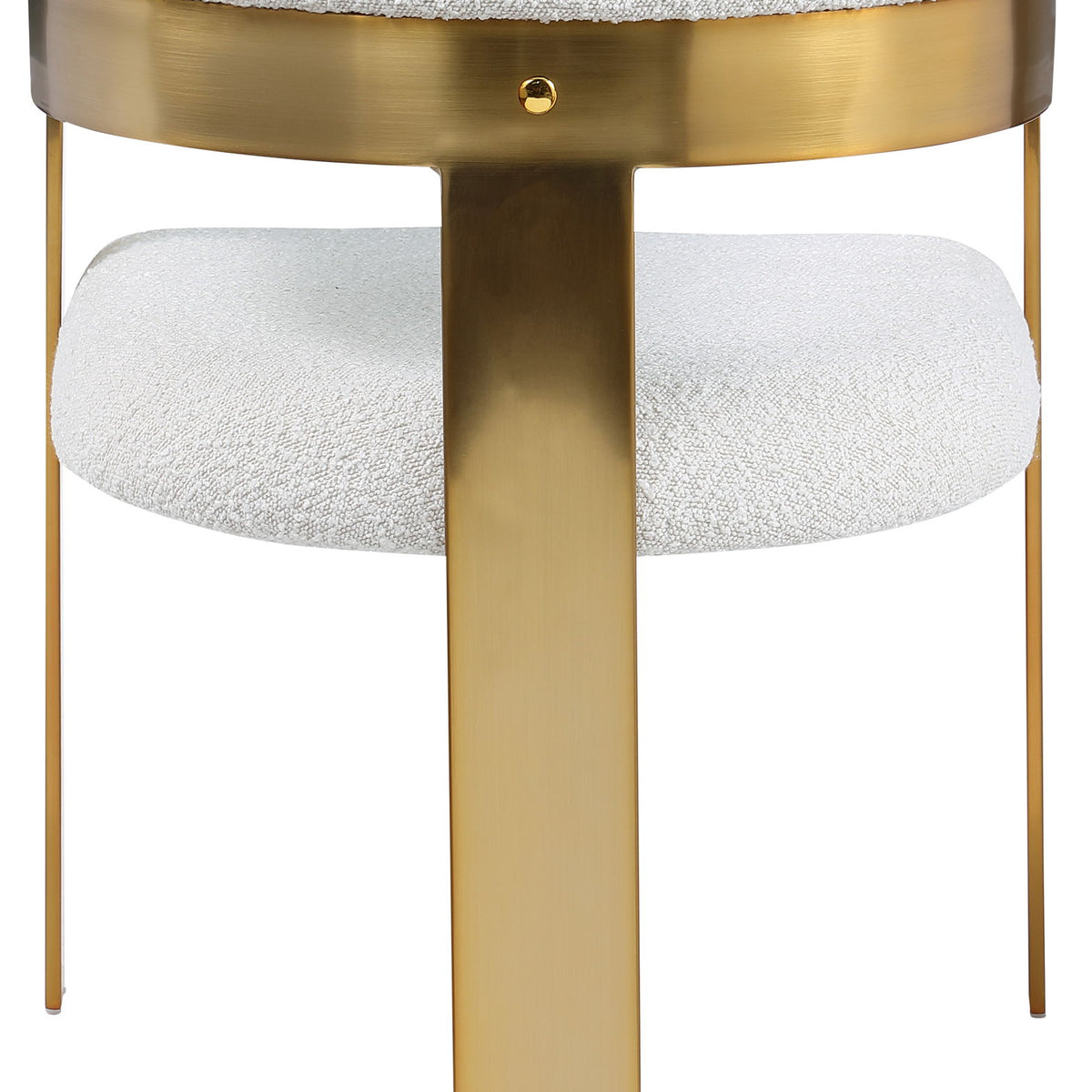 Romeo - Boucle Dining Chair With Gold Base (Set of 2)