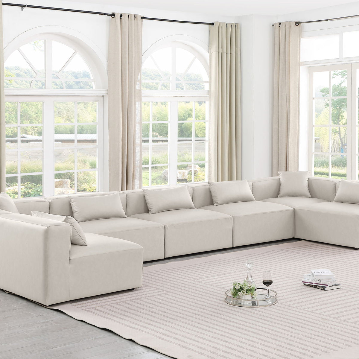 Cube - 7 Piece Modular U-Shaped Sectional