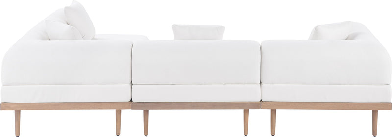Laguna - 4 Piece 106.5" Upholstered Outdoor Patio Modular Sectional