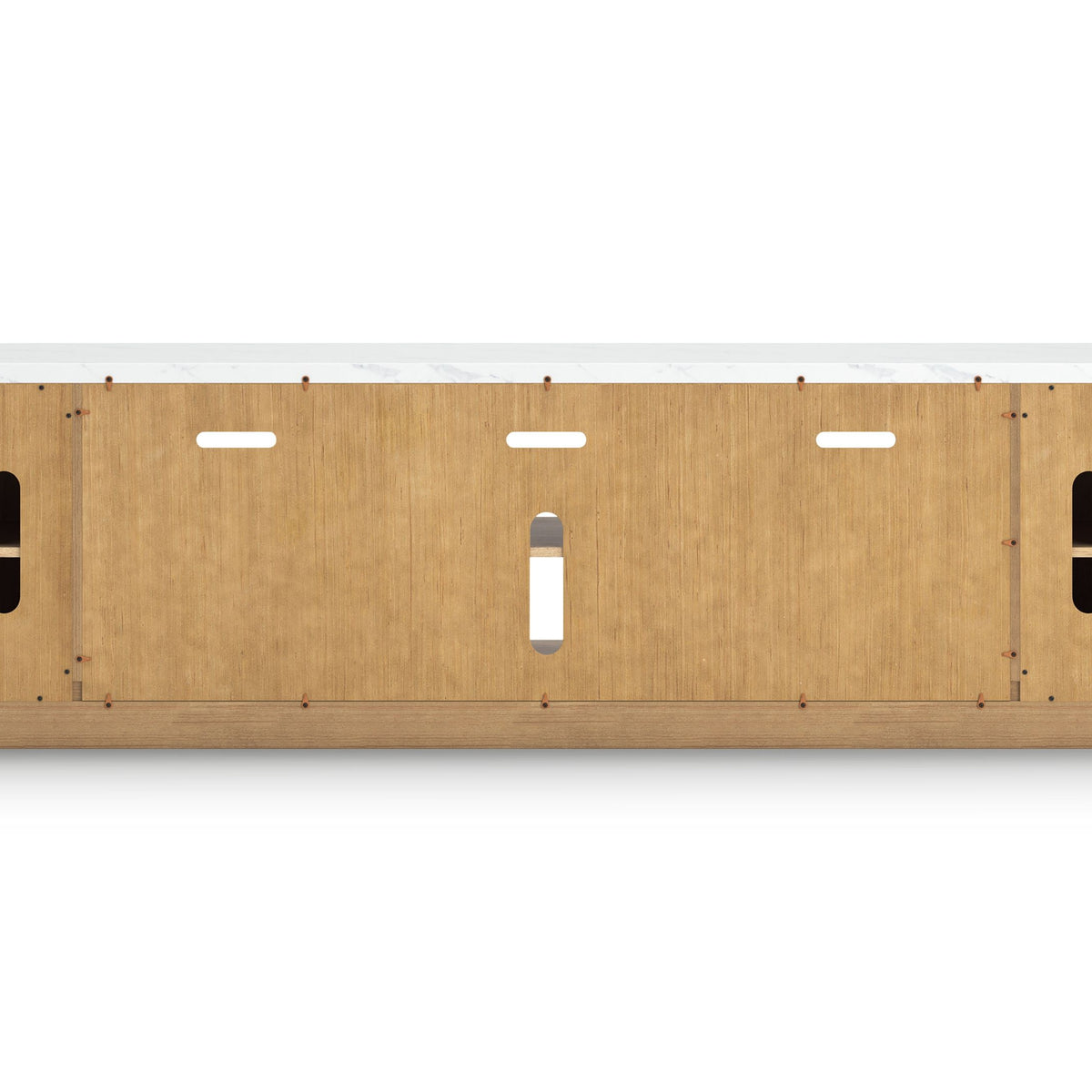 Camdill - XL TV Stand With Fireplace Option - Light Brown
