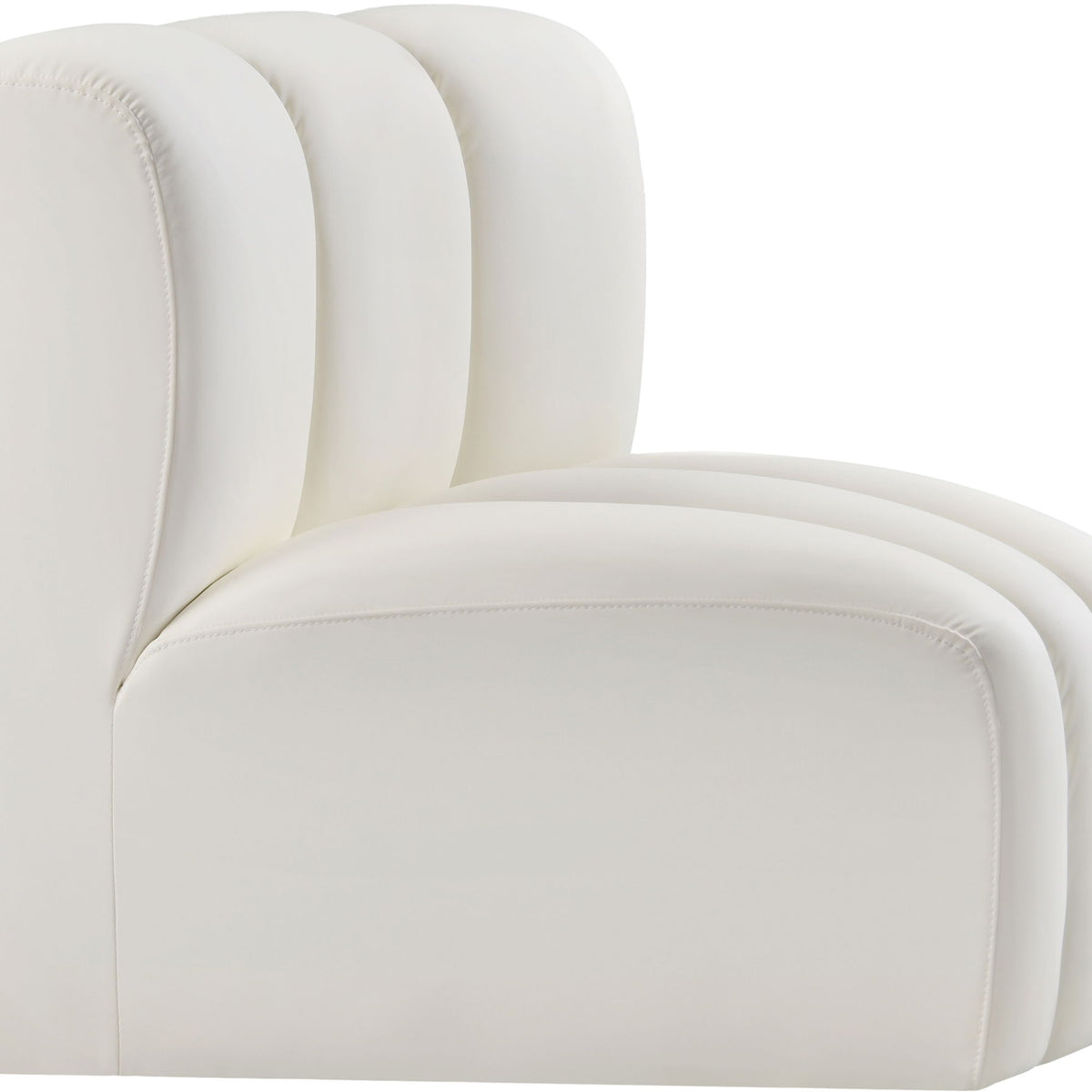 Arc - Faux Leather Curved Corner Chair