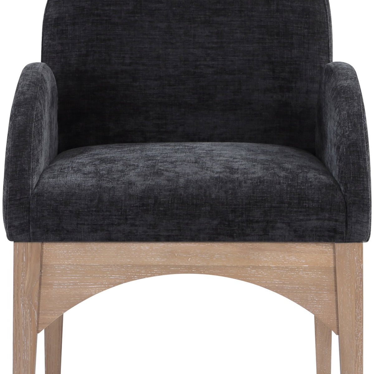 Waldorf - Chenille Dining Arm Chair With Natural Legs