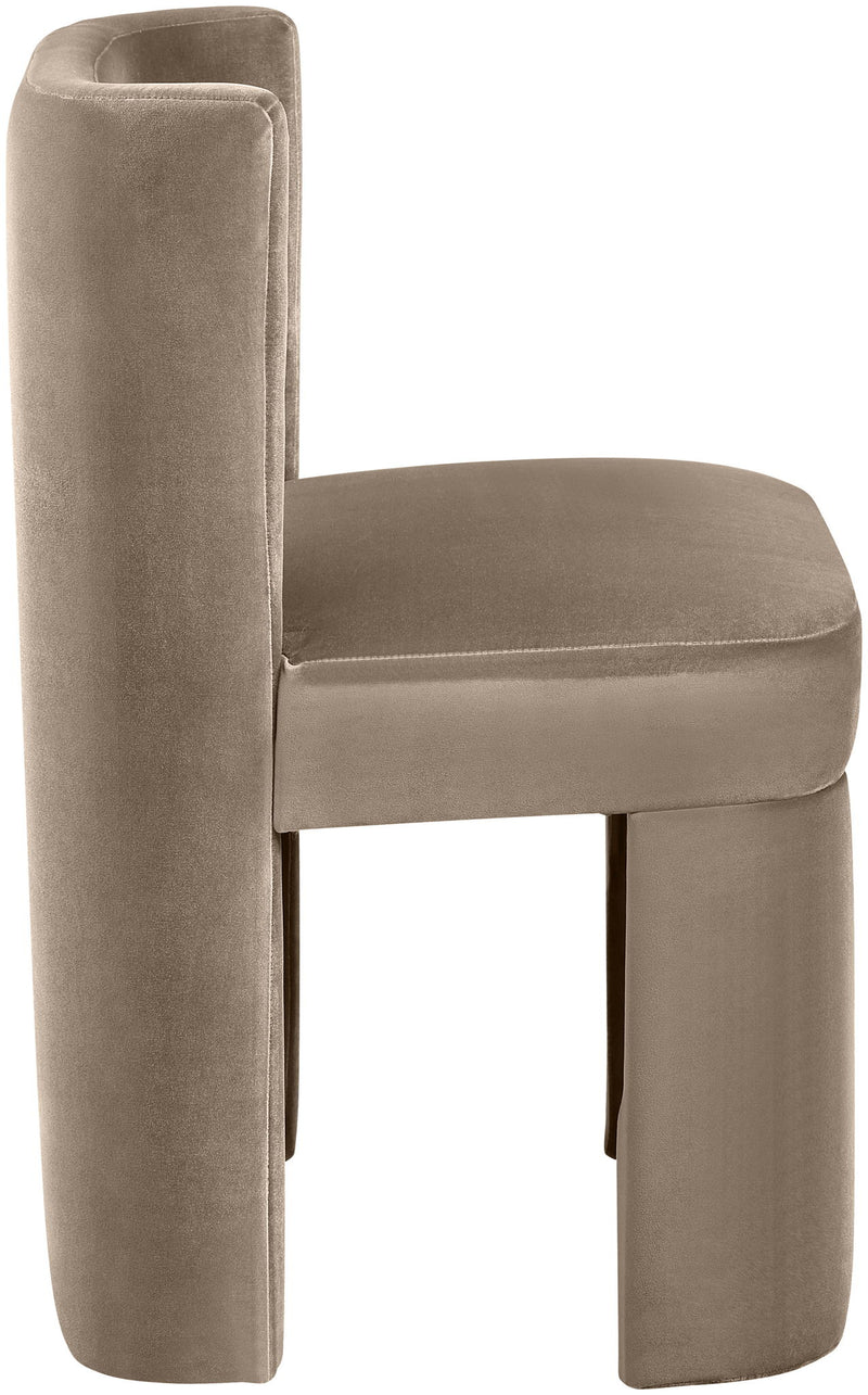 Zuno - Velvet Performance Fabric Upholstered Dining Chair (Set of 2)