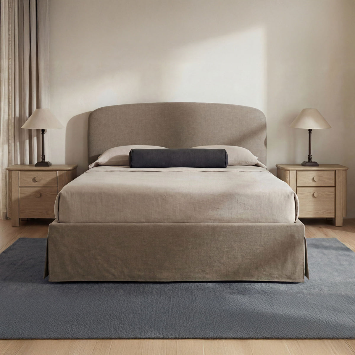 Joan - Queen Storage Bed - Taupe