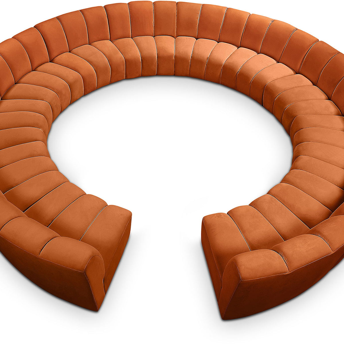 Infinity - 12 Piece Velvet Modular Sectional