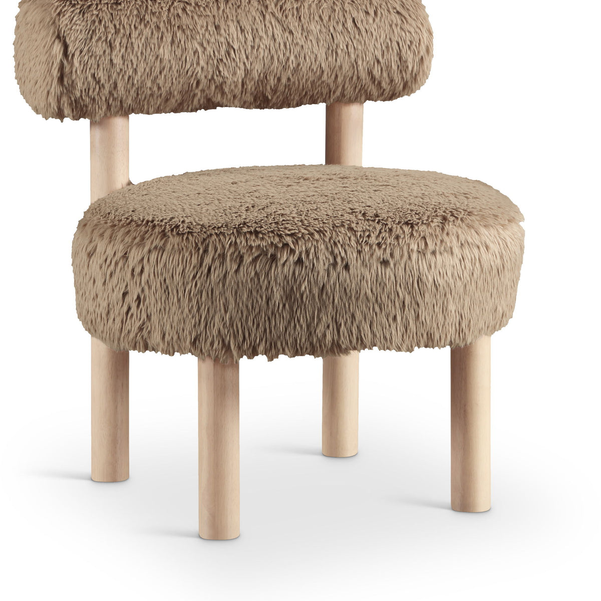 Ambre - Shearling Fabric Accent Chair