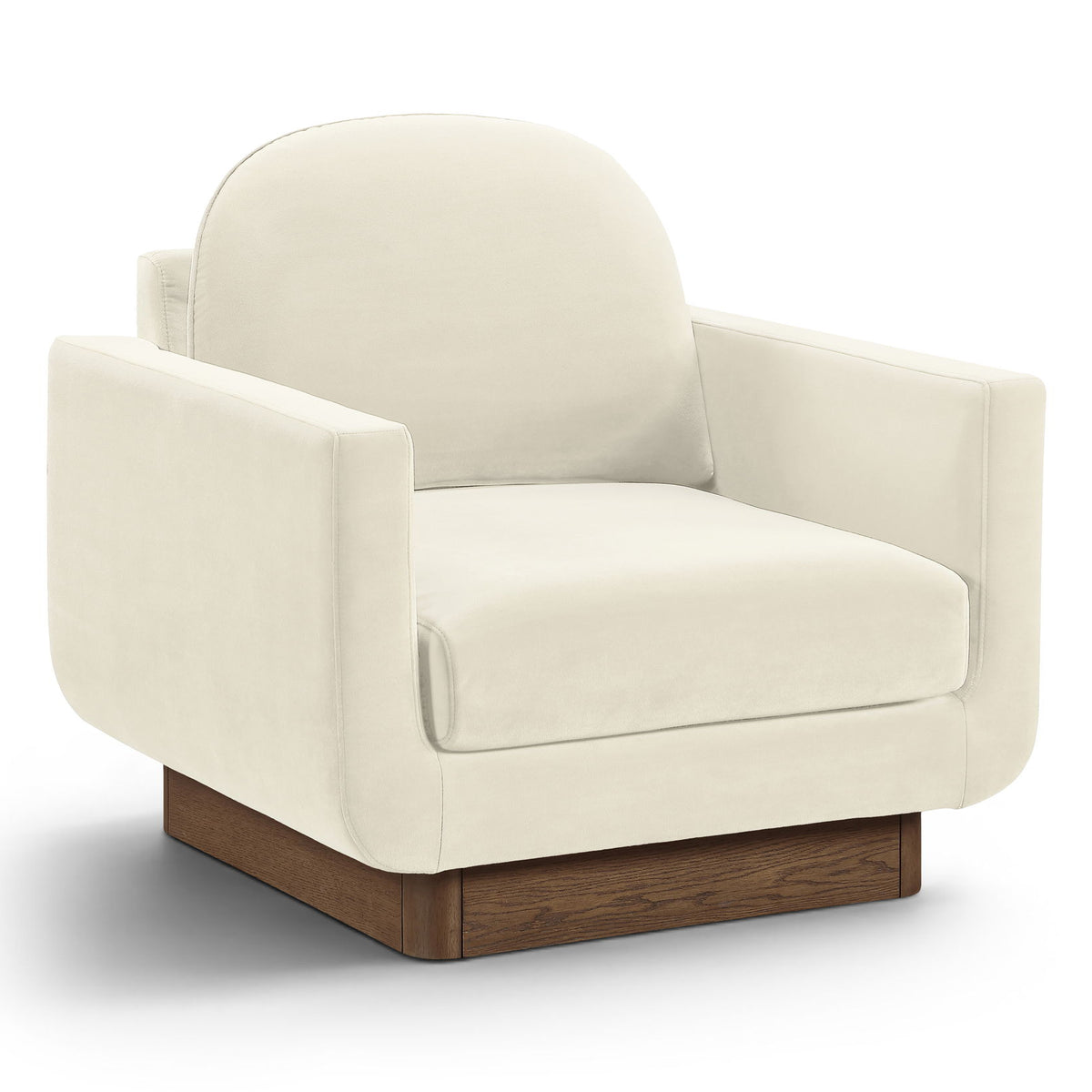 Diviento - Velvet Performance Fabric Upholstered Accent Chair