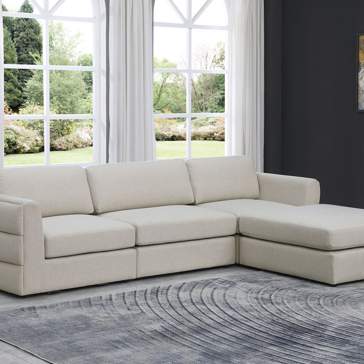 Beckham - 4 Piece Modular L-Sahped Sectional