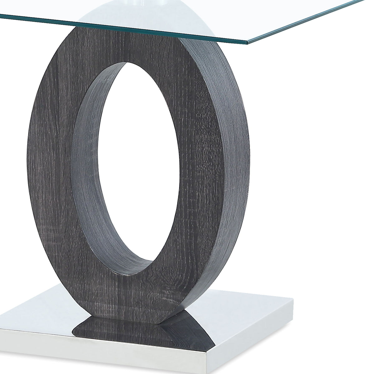 Tracker - End Table - Brown White
