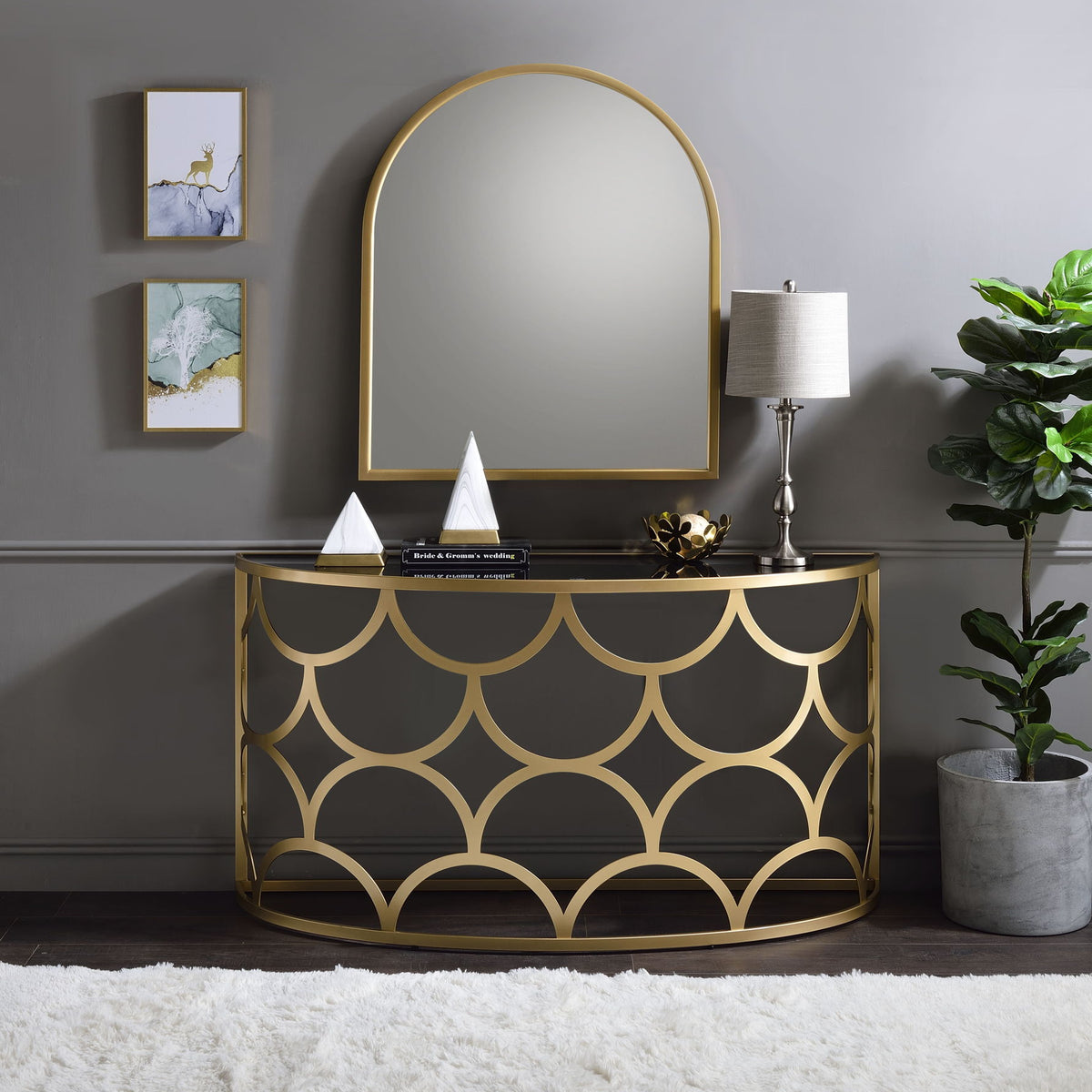 Altus - Console Table - Gold