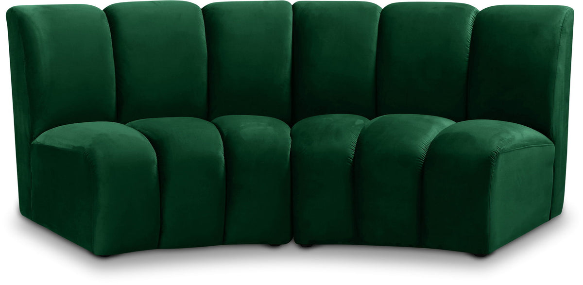 Infinity - 2 Piece Velvet Modular Sectional