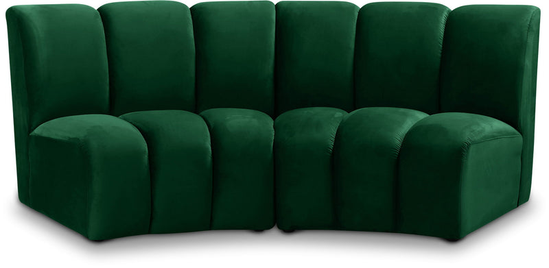 Infinity - 2 Piece Velvet Modular Sectional