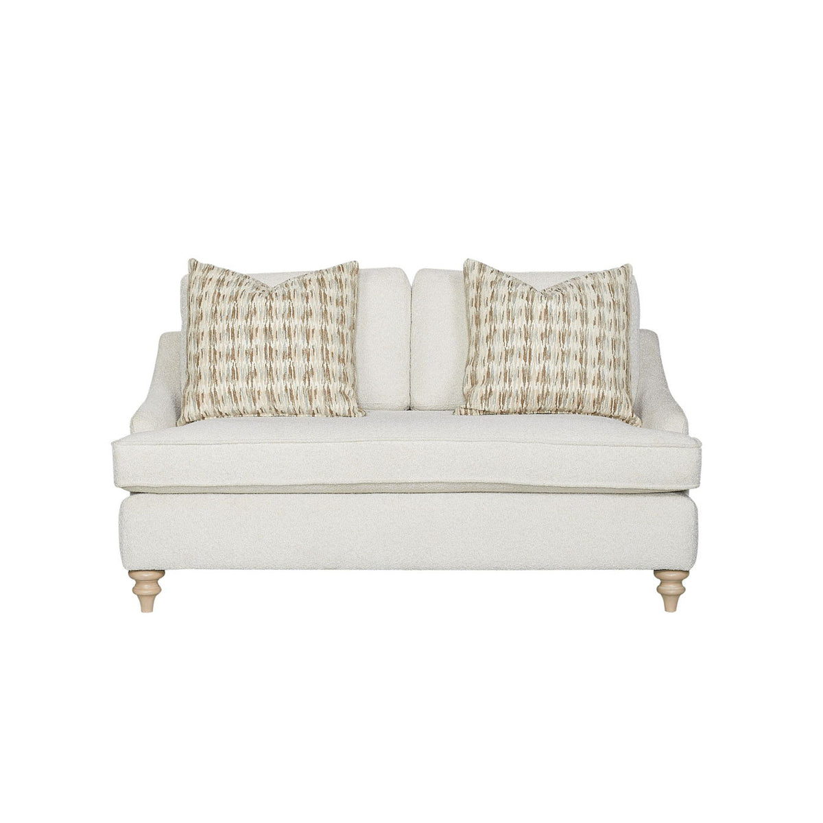 Loveseat Reversable Cushion With 2 Pillows - Off White