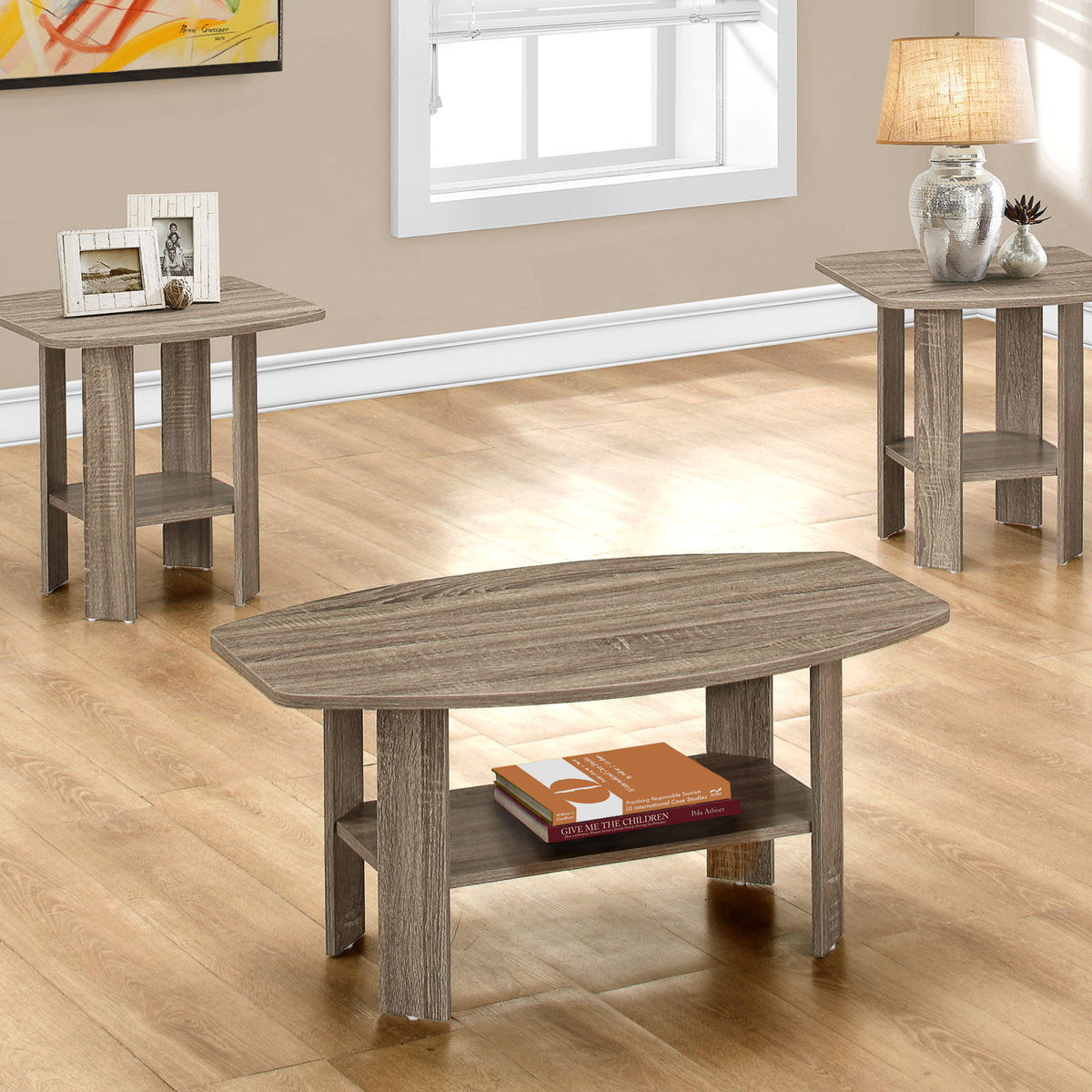 Table Set, Coffee, End, Side, Accent For Living Room (Set of 3)