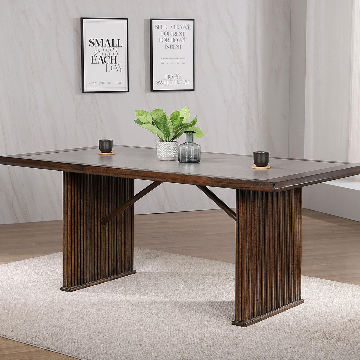 Sherwood 72-inch Rectangular Dining Table Brown