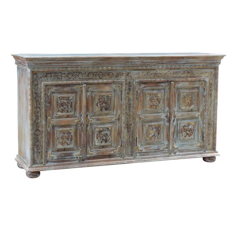 Safari - 4 Door Sideboard - Teal
