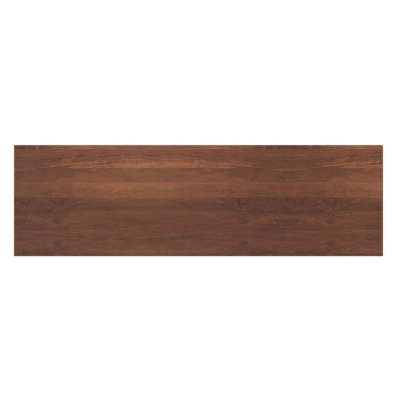 Umber brown wood panel with straight horizontal grain for TV media stand front