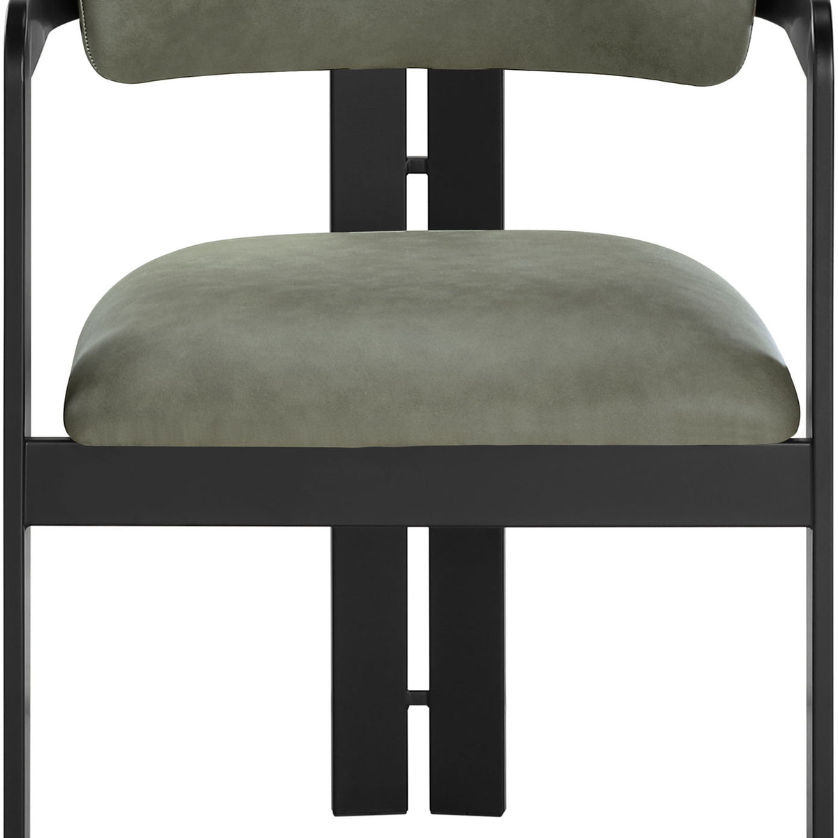 Aurum - Vegan Leather Upholstered Dining Chair With Graphite Black Base (Set of 2)