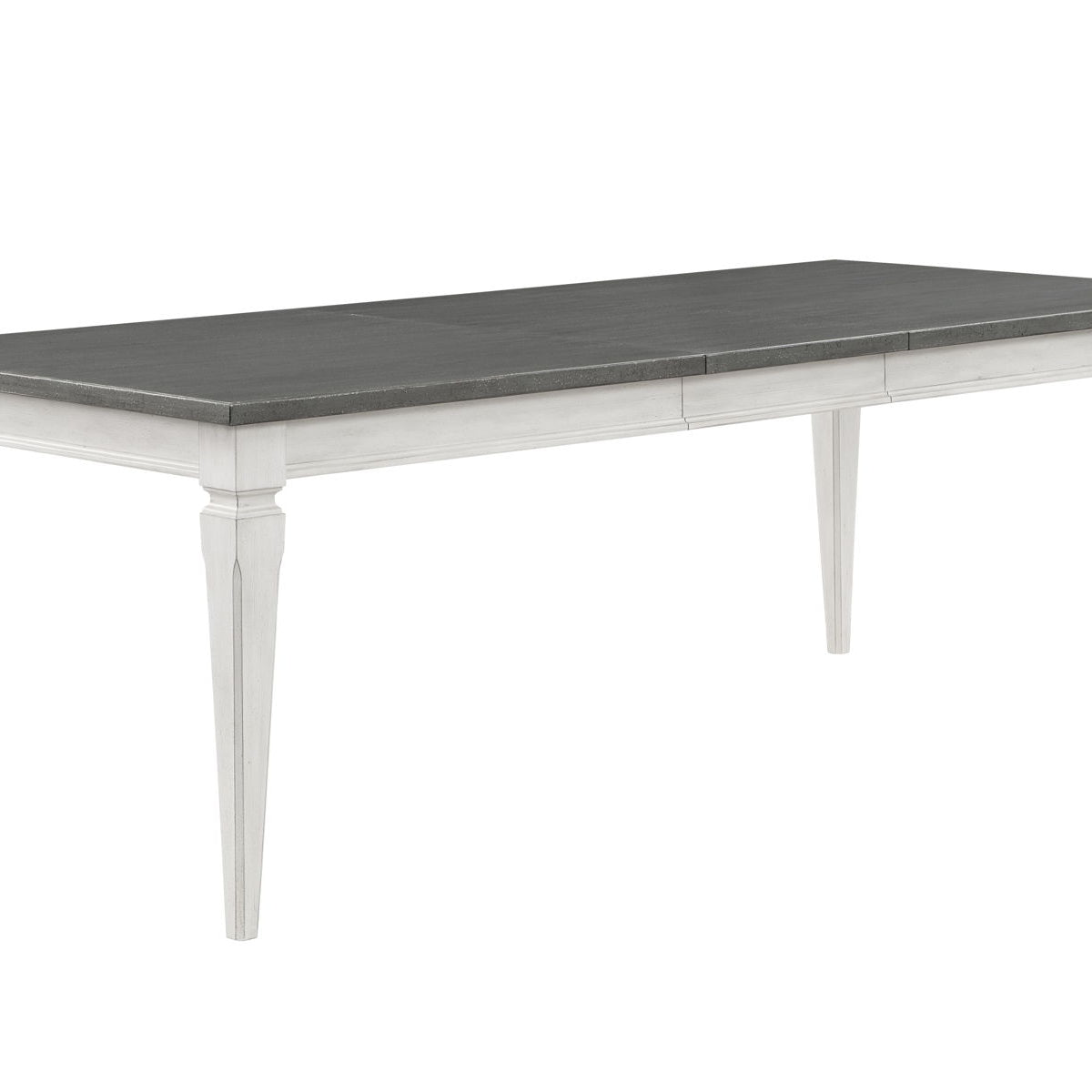 Katia - Dining Table With Leaf - Gray / White