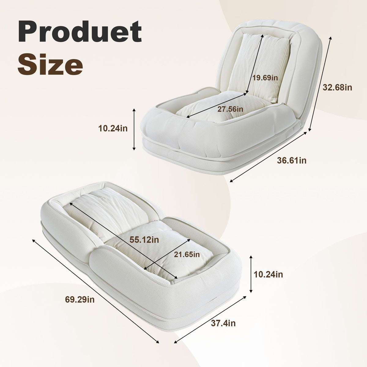 Upholstered Human Dog Bed For Adults And Pets
