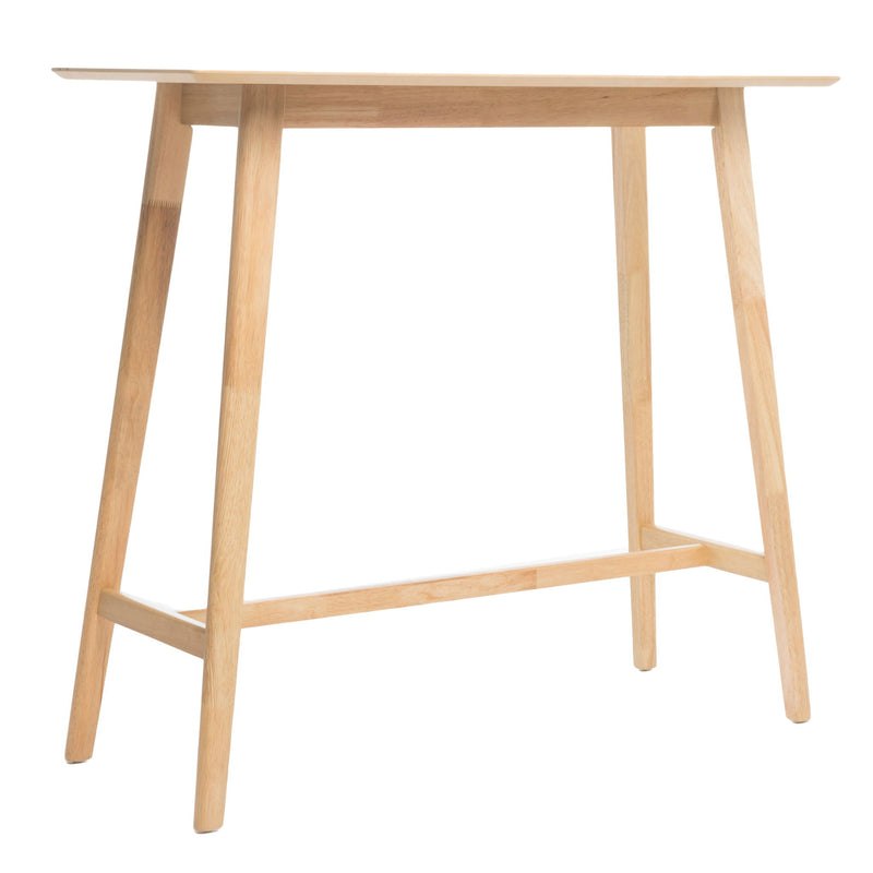 Bar Height Dining Table With Splayed Legs And Elongated Rectangular Top
