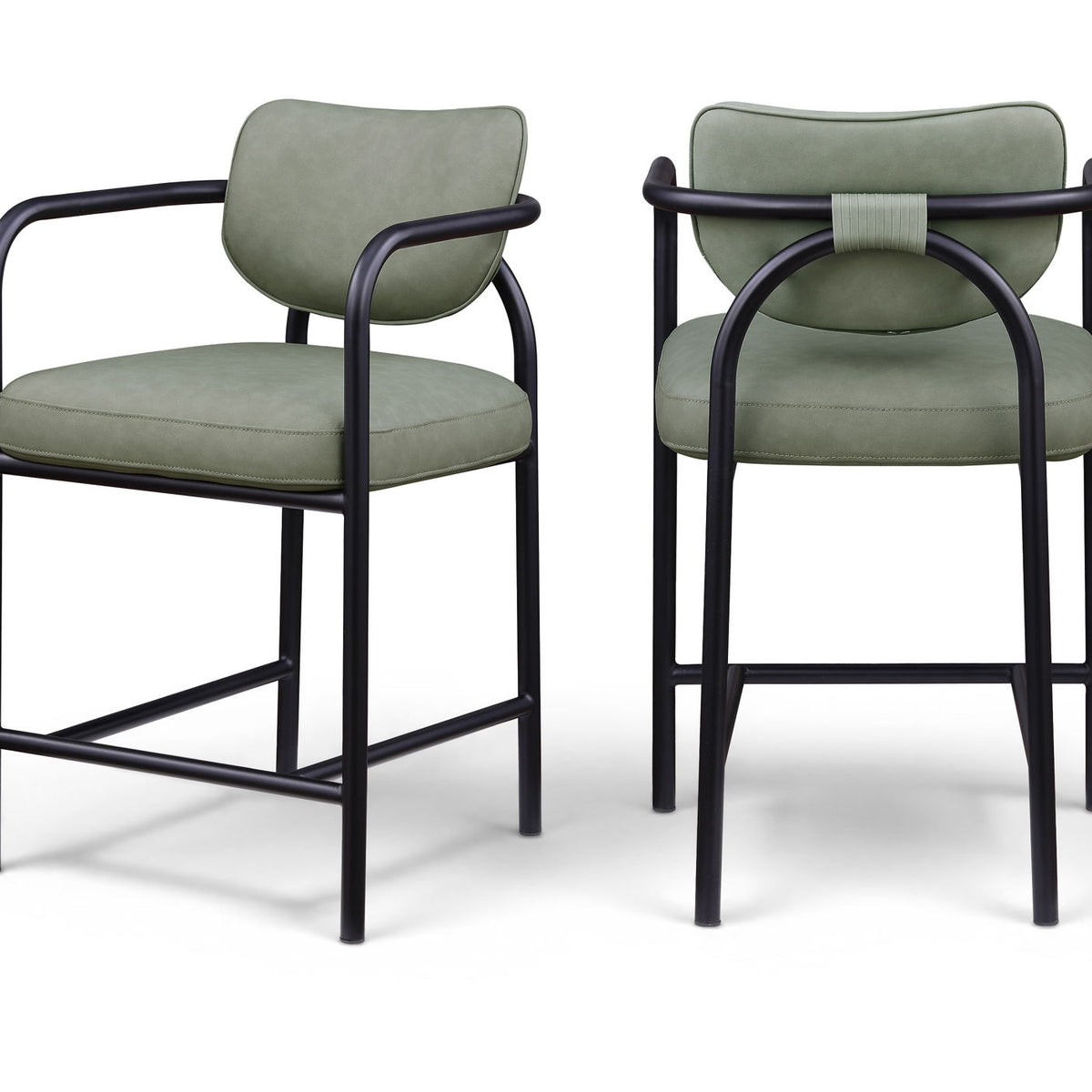 Serava - Vegan Leather Upholstered Bar Stool