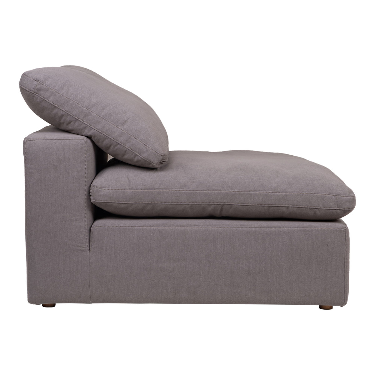 Clay - Livesmart Fabric Slipper Chair - Light Gray