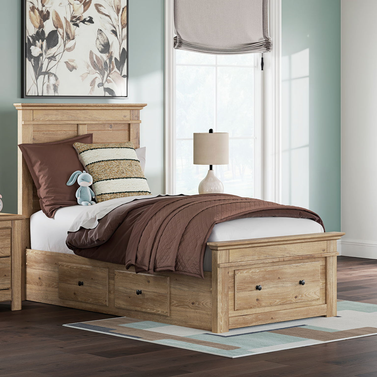 Makidern - Panel Storage Bed
