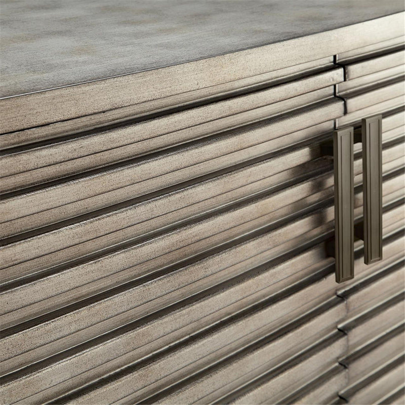 Fancy Design Chest With Ample Storage - Gray