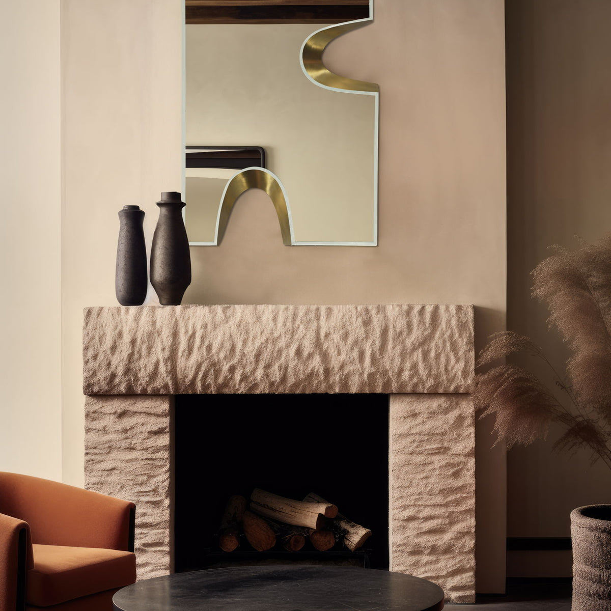 Soleil - Mirror With Gold Accent