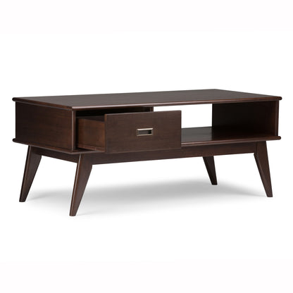 Draper - Mid Century Coffee Table - Medium Auburn Brown