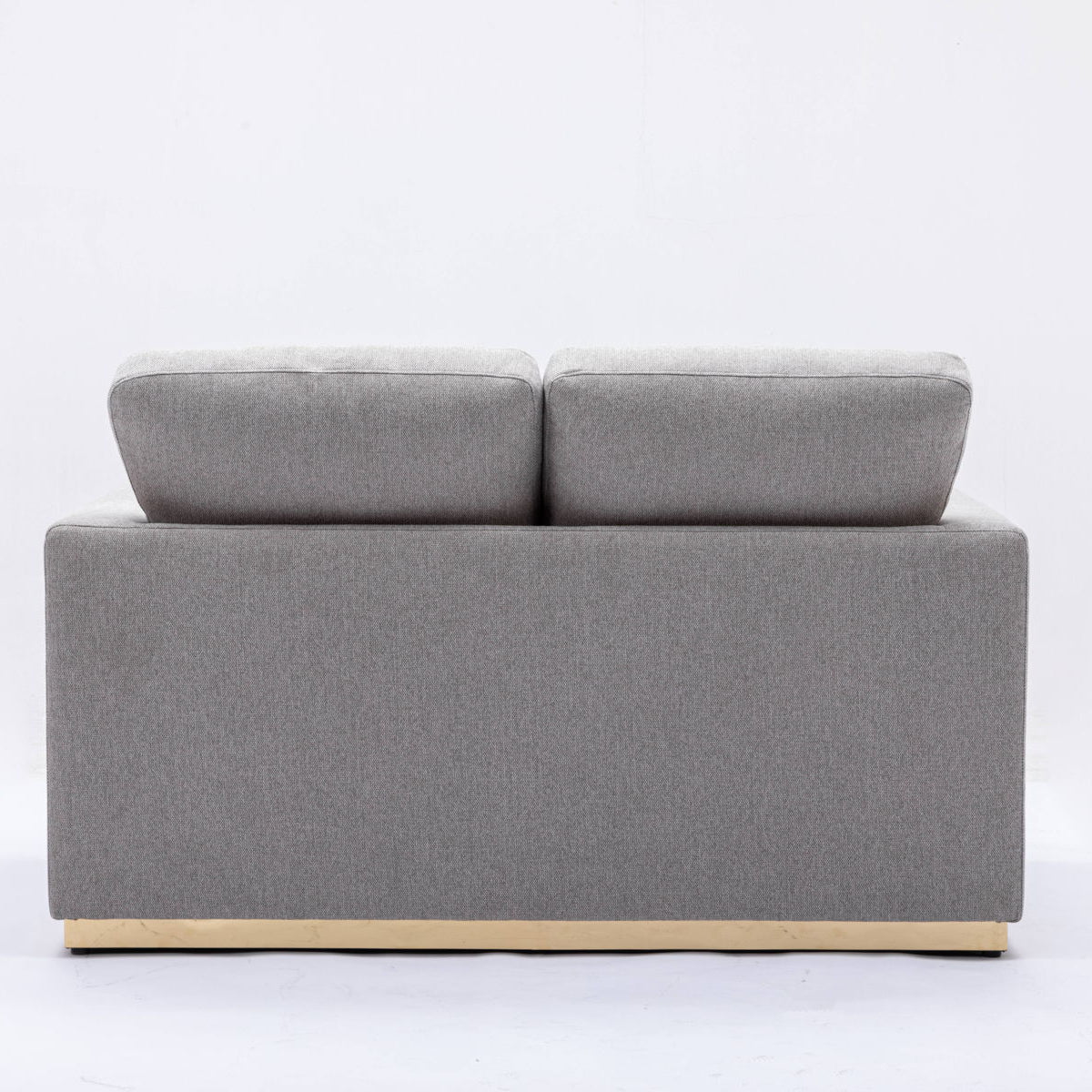 Valin - Linen Loveseat For Living Room - Gray
