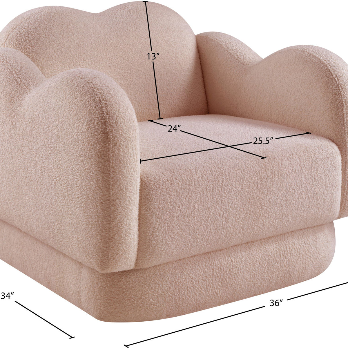 Bloom - Teddy Fabric Chair