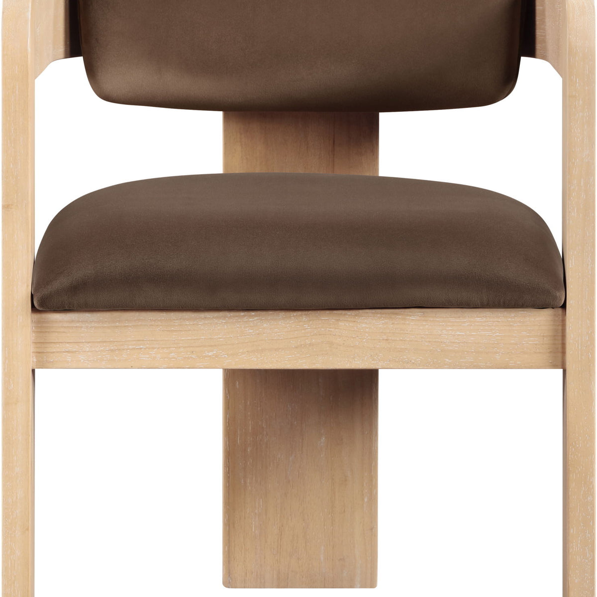 Sacha - Velvet Dining Chair With Natural Base (Set of 2)