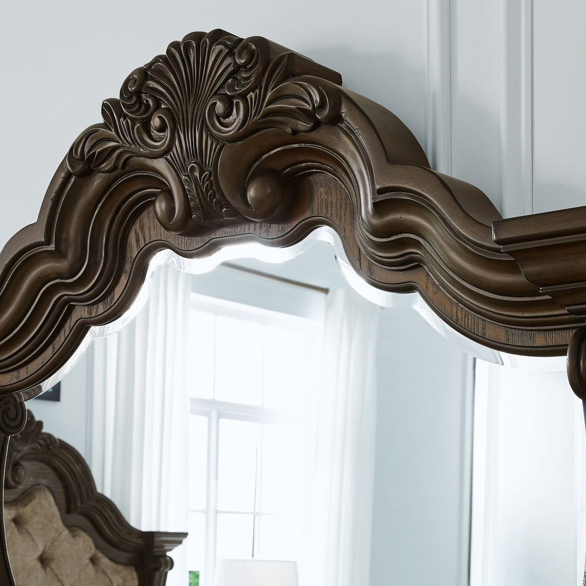 Maylee - Dresser And Mirror - Dark Brown