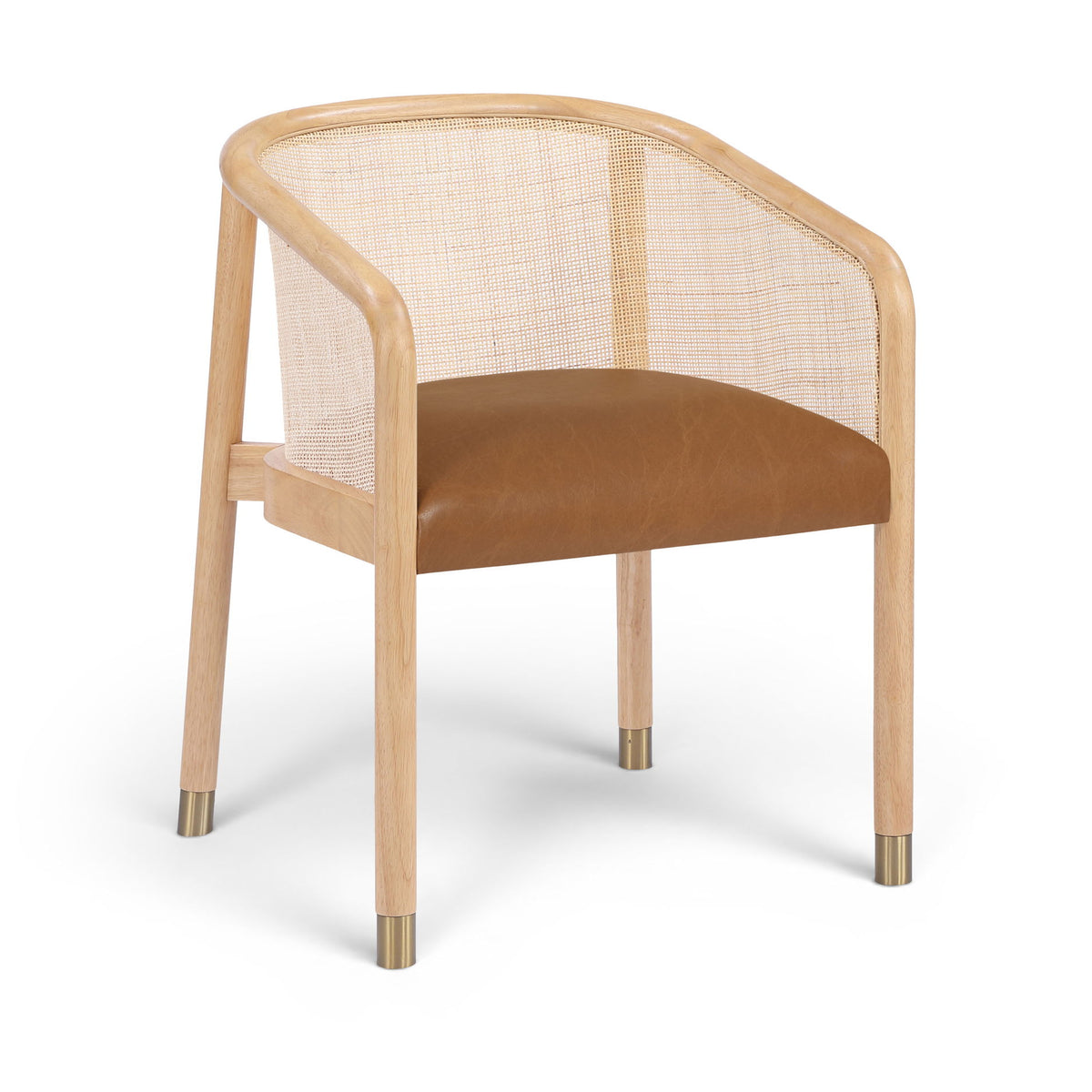 Sylvan - Vegan Leather Dining Chair (Set of 2) - Natural Frame