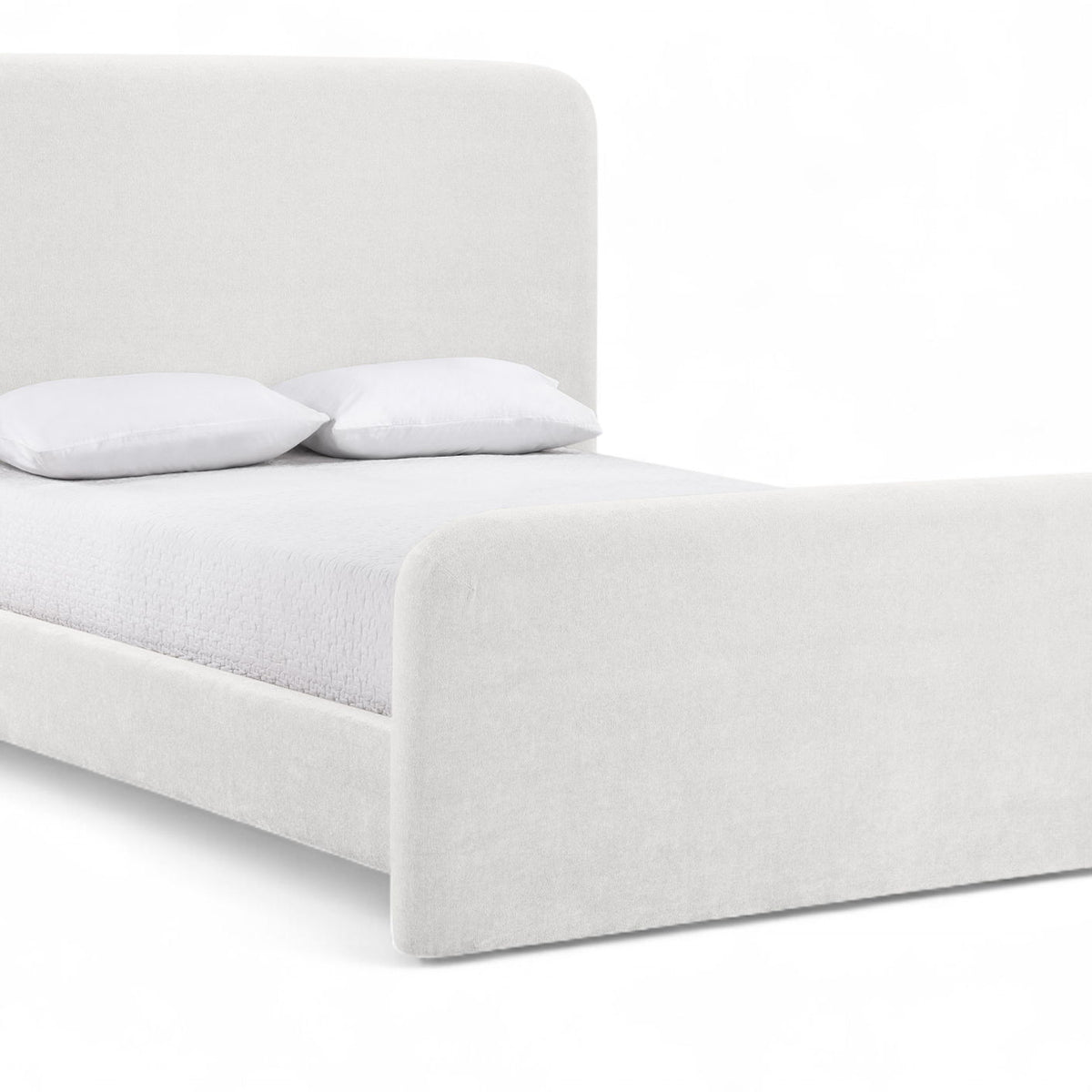 Fira - Chenille Fabric Upholstered Bed