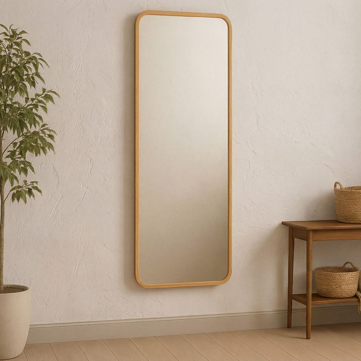 Kai - Floor Mirror - Oak