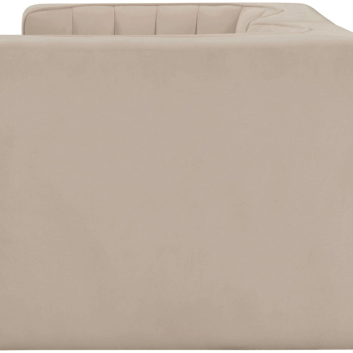 Rummi - Velvet Performance Fabric Upholstered 2 Piece Modular Loveseat