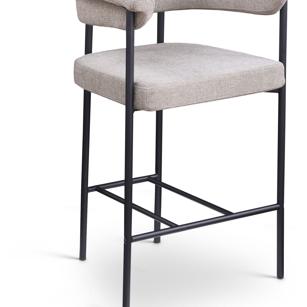 Malin - Linen Counter Stool (Set of 2) - Taupe