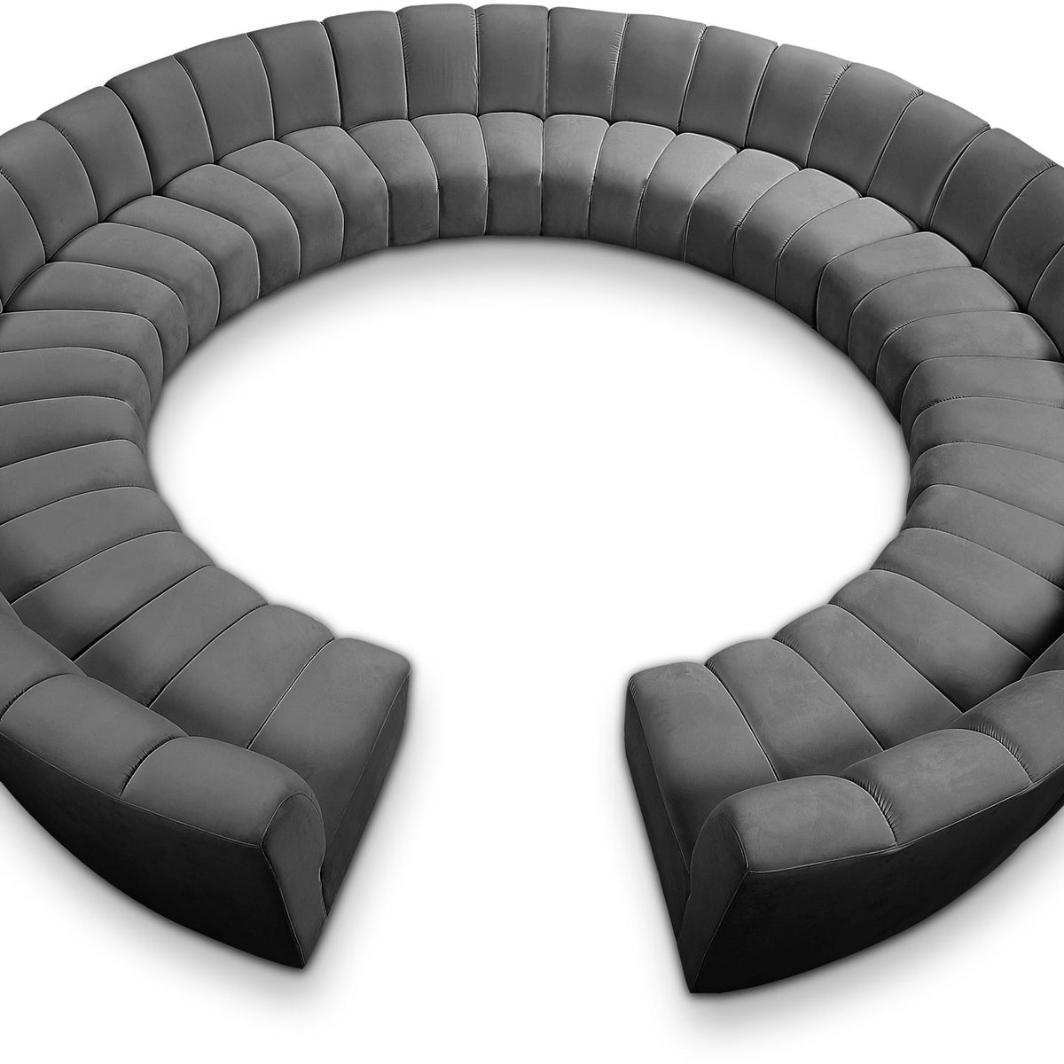 Infinity - 12 Piece Velvet Modular Sectional