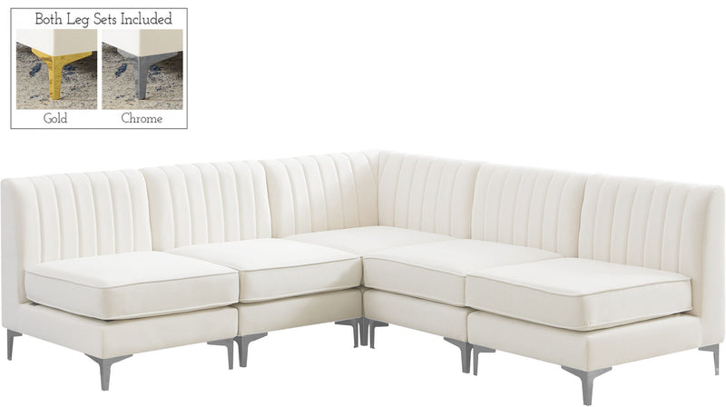 Alina - 5 Piece Armless Sectional