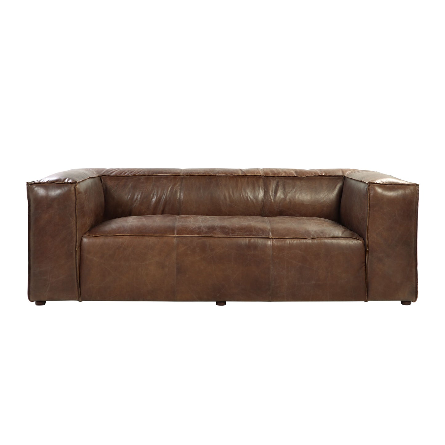 Brancaster - Grain Leather Sofa - Brown