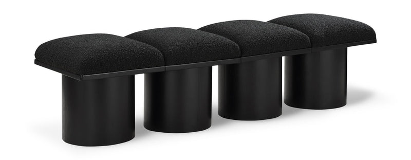 Pavilion - 4 Piece Modular Bench With Black Base