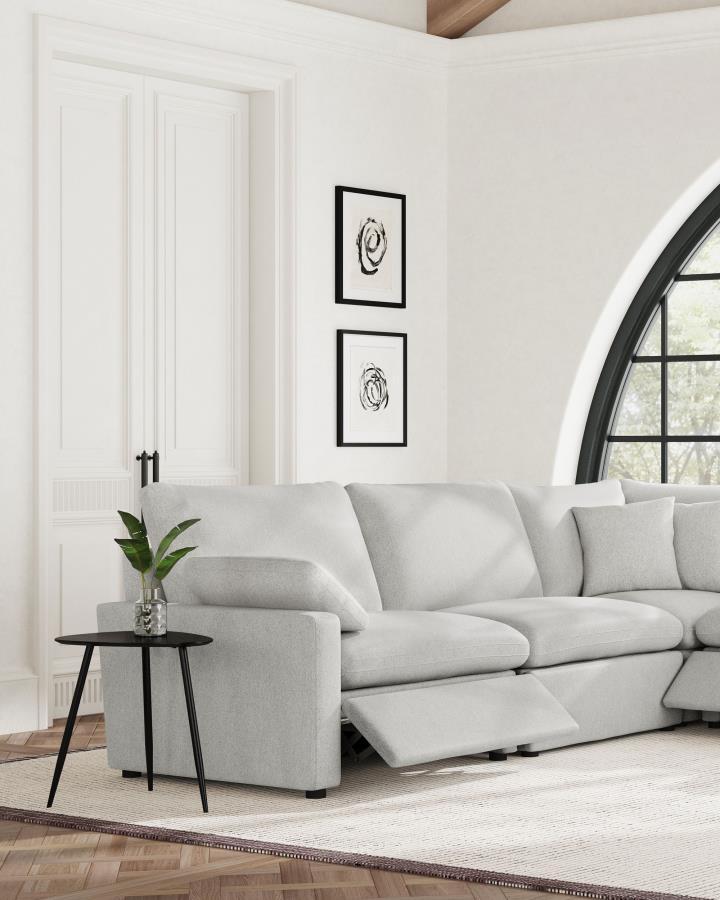 Collins - Modular Power Reclining Sectional LAF Power Recliner - Gray