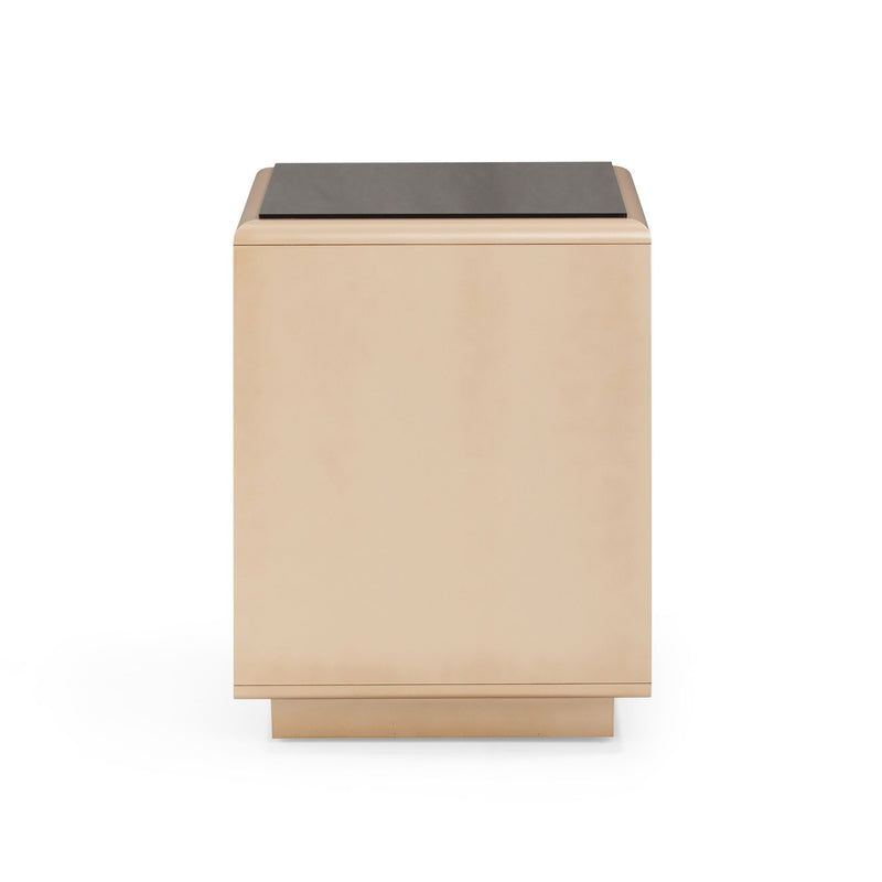 Martha - Mirrored Nightstand - Taupe