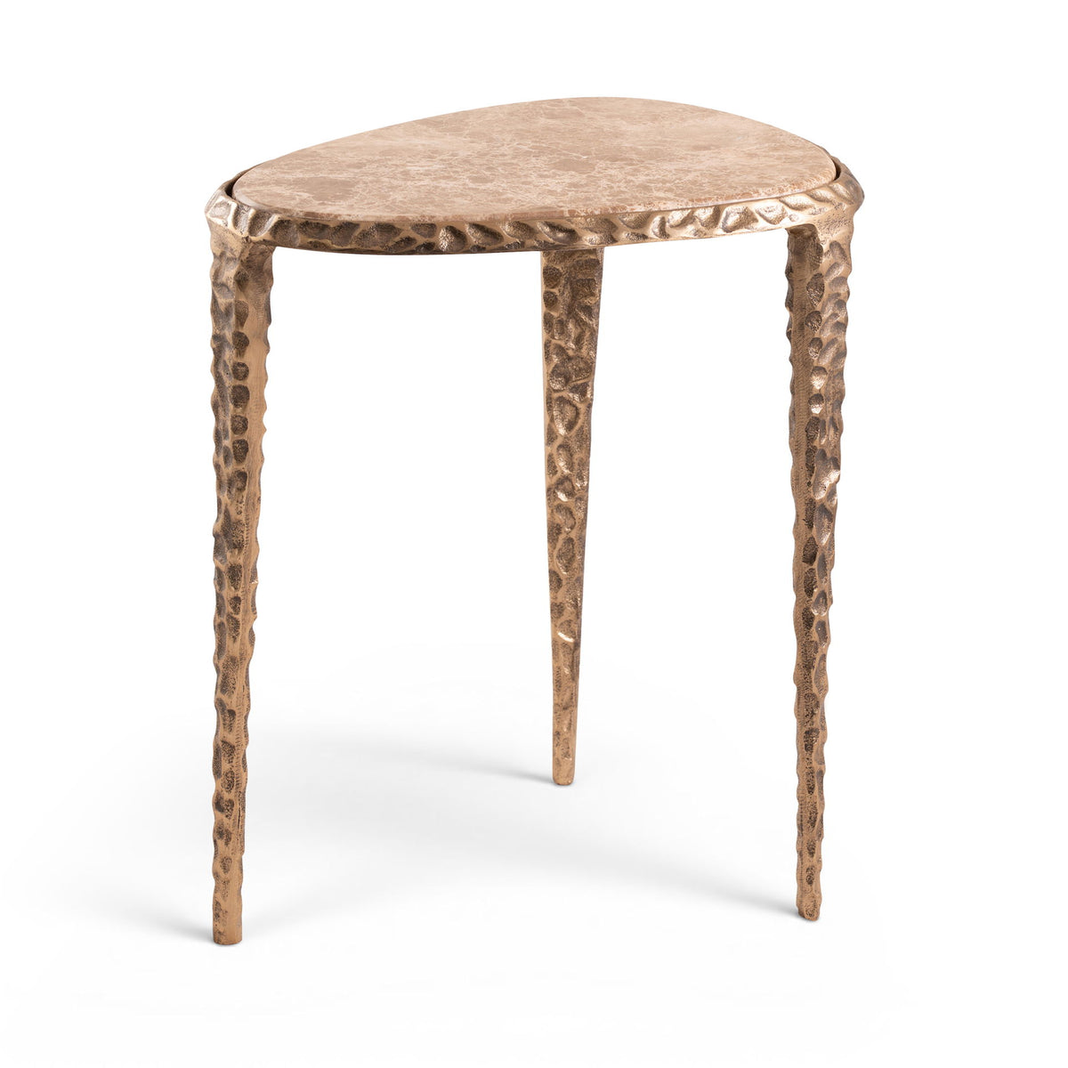 Gild - Aluminum Base And Genuine Marble Top Table