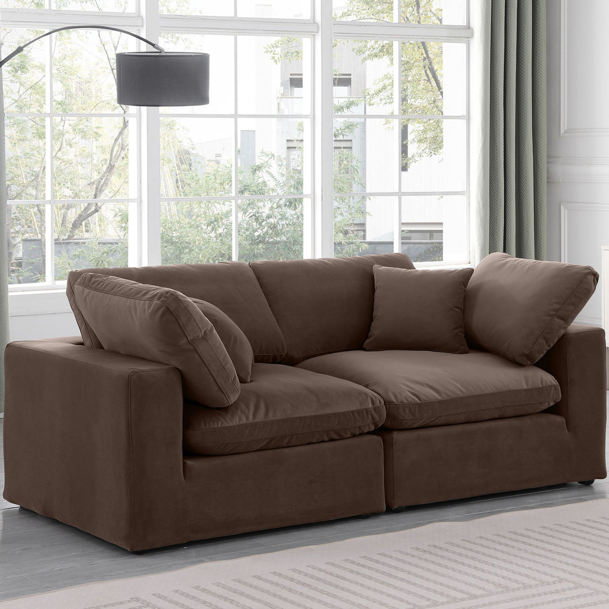 Comfy - Velvet Modular Sofa 2 Seats